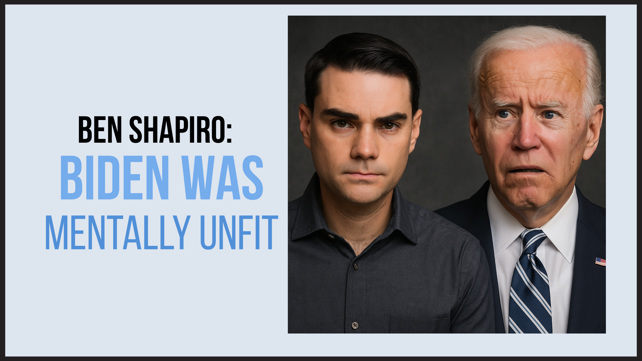 Democrats cover up Biden unfit mentally