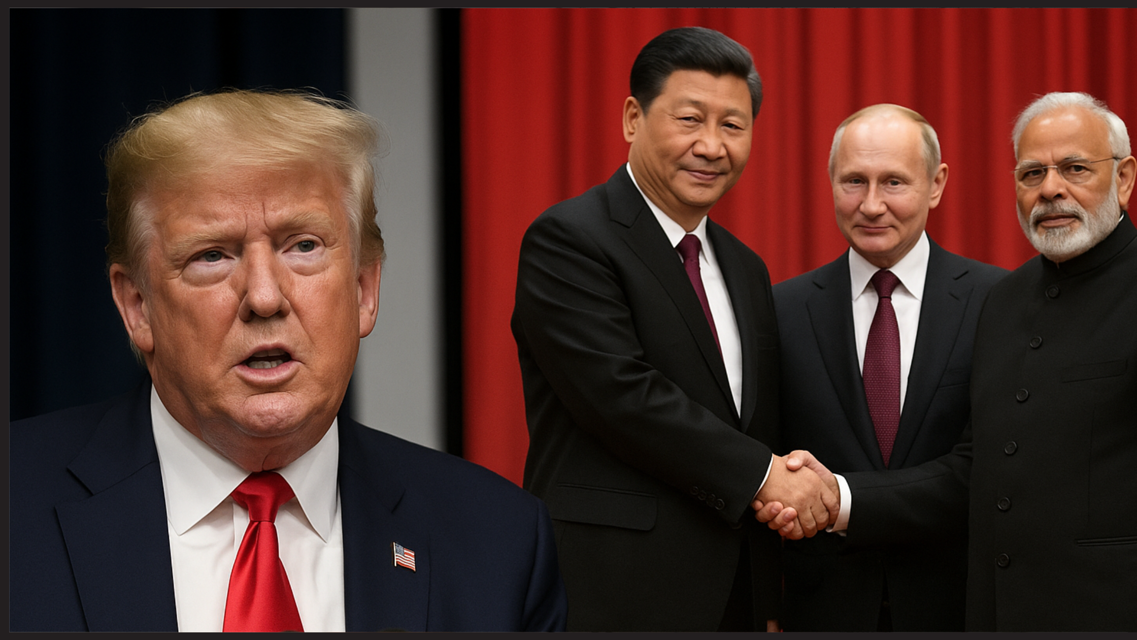 Trump warns losing russia india deep china